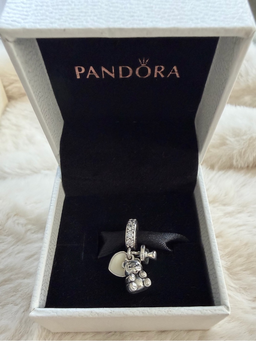Pandora “Baby Teddy Bear” Dangle Charm